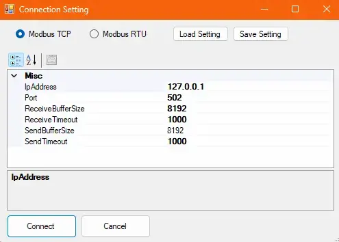 Connecting to Forge's Modbus Server