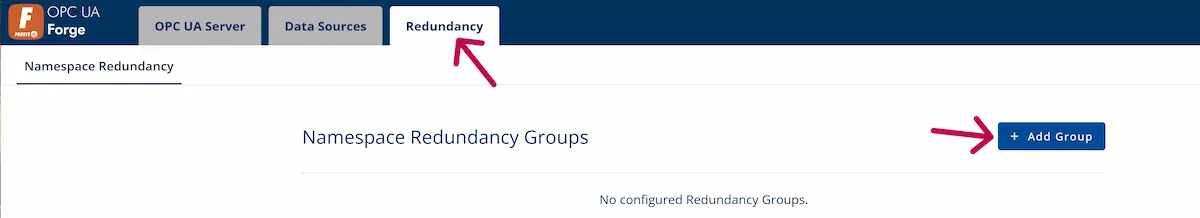 Create Redundancy Group