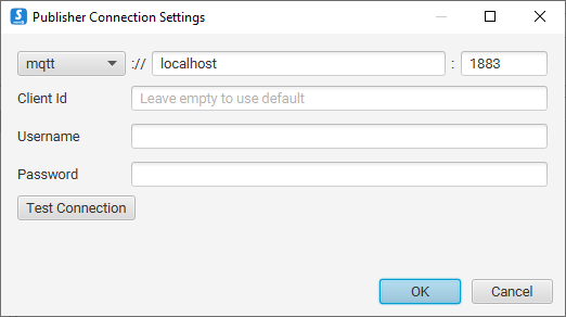 OPC UA Browser - Published Connection Settings
