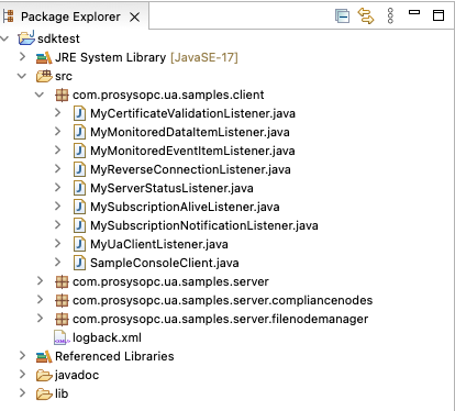 OPC UA SDK for Java - Package Explorer block