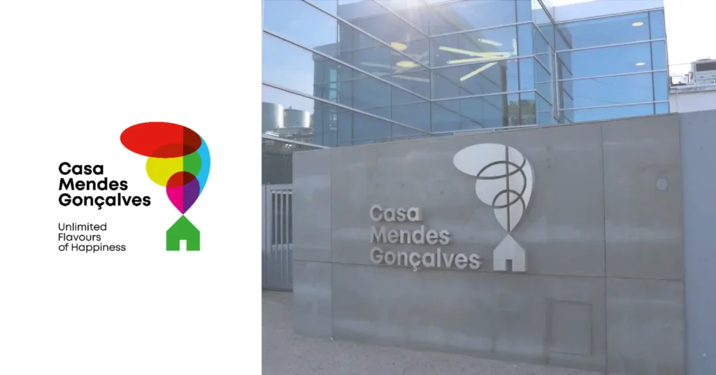Casa Mendes Gonçalves headquarters building and company logo