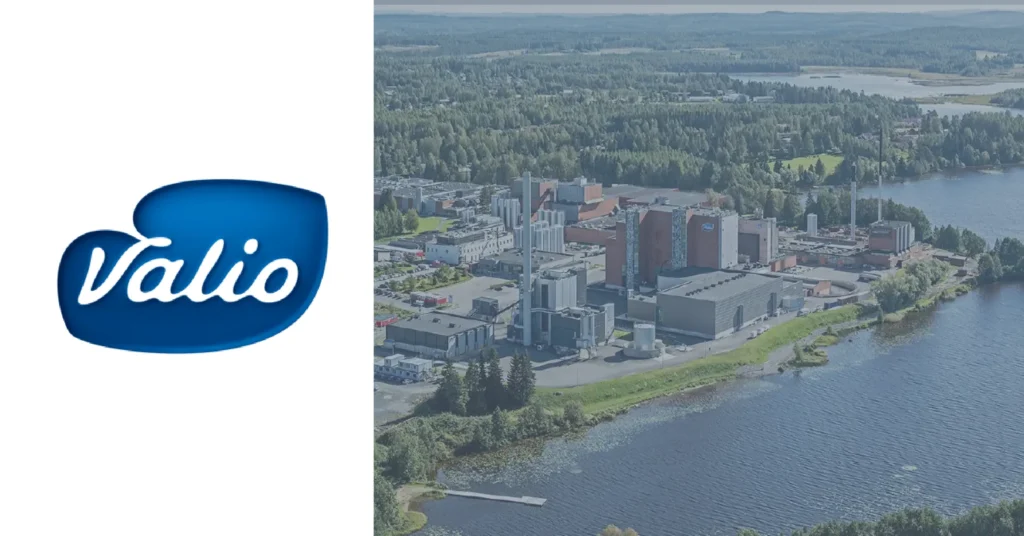 Aerial view of Valio production facility in Finland