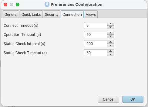 Browser preferences configuration