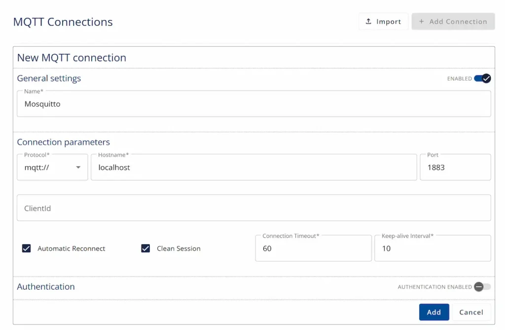 Connecting Forge to MQTT Broker